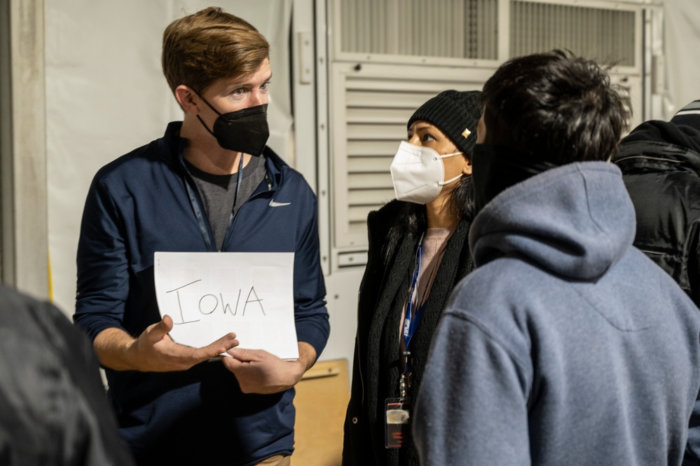 Task Force Liberty guests meet residents from their destinations