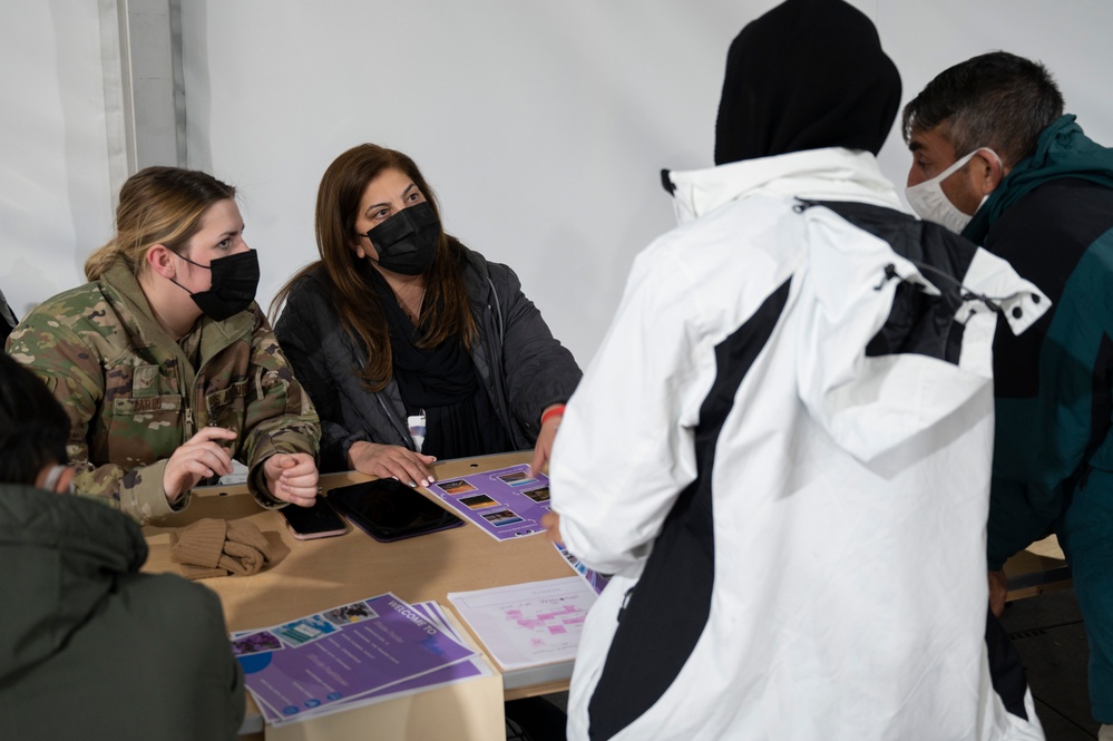 Task Force Liberty guests meet residents from their destinations