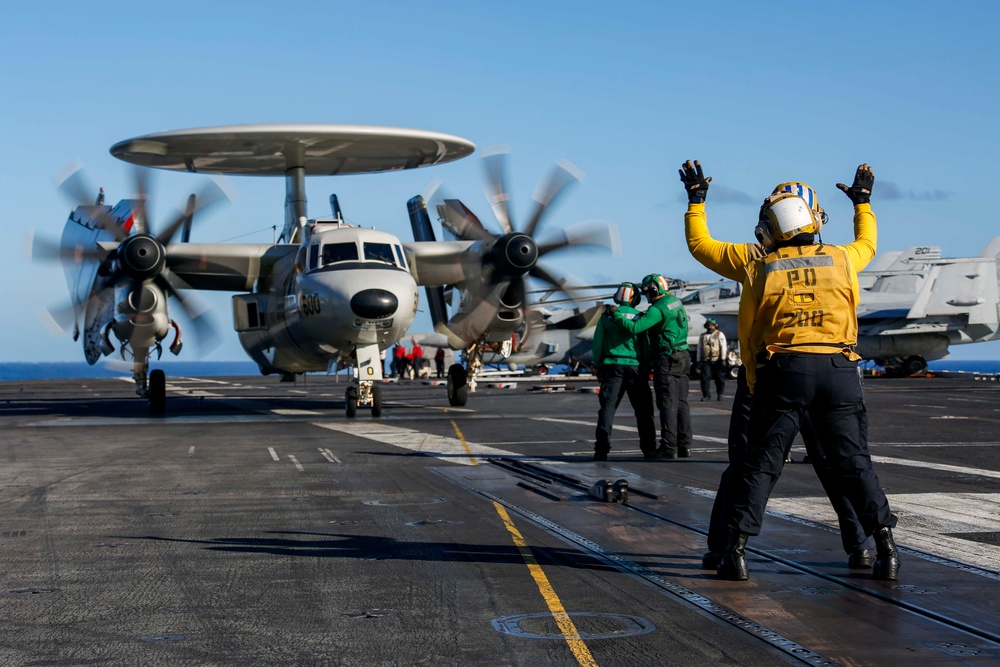 Abraham Lincoln conducts flight operations