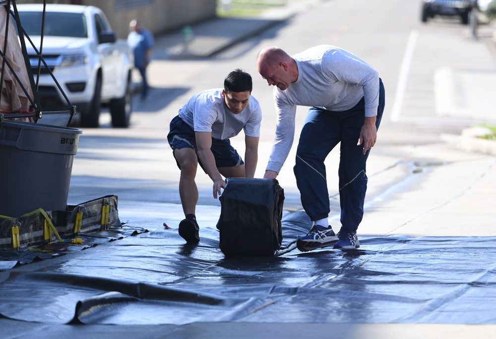 Keesler medics receive decontamination training