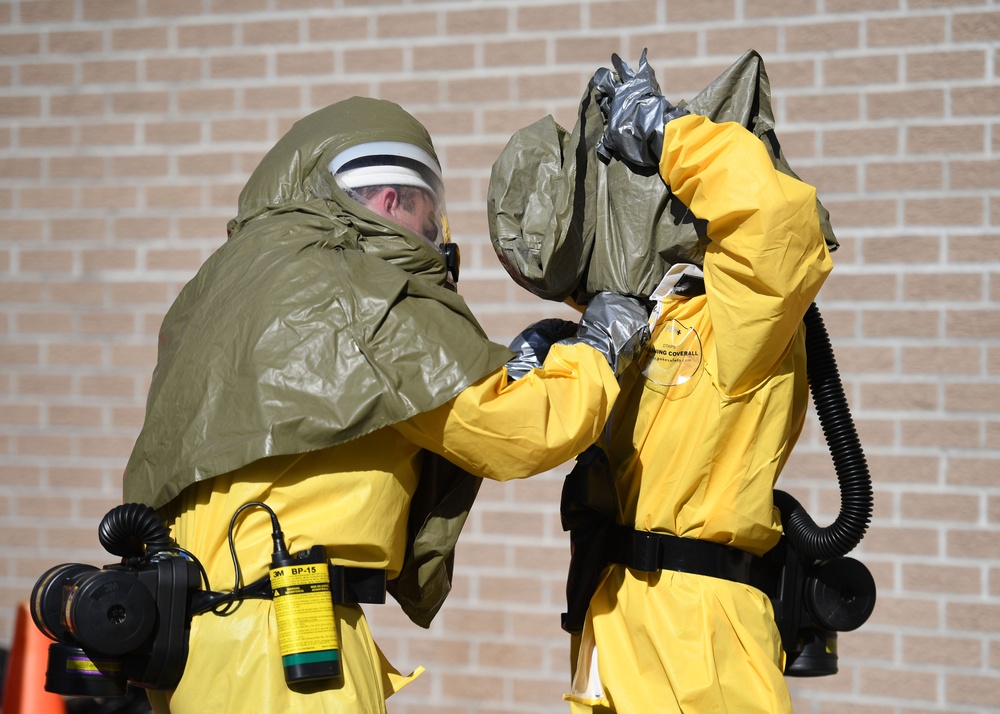 Keesler medics receive decontamination training