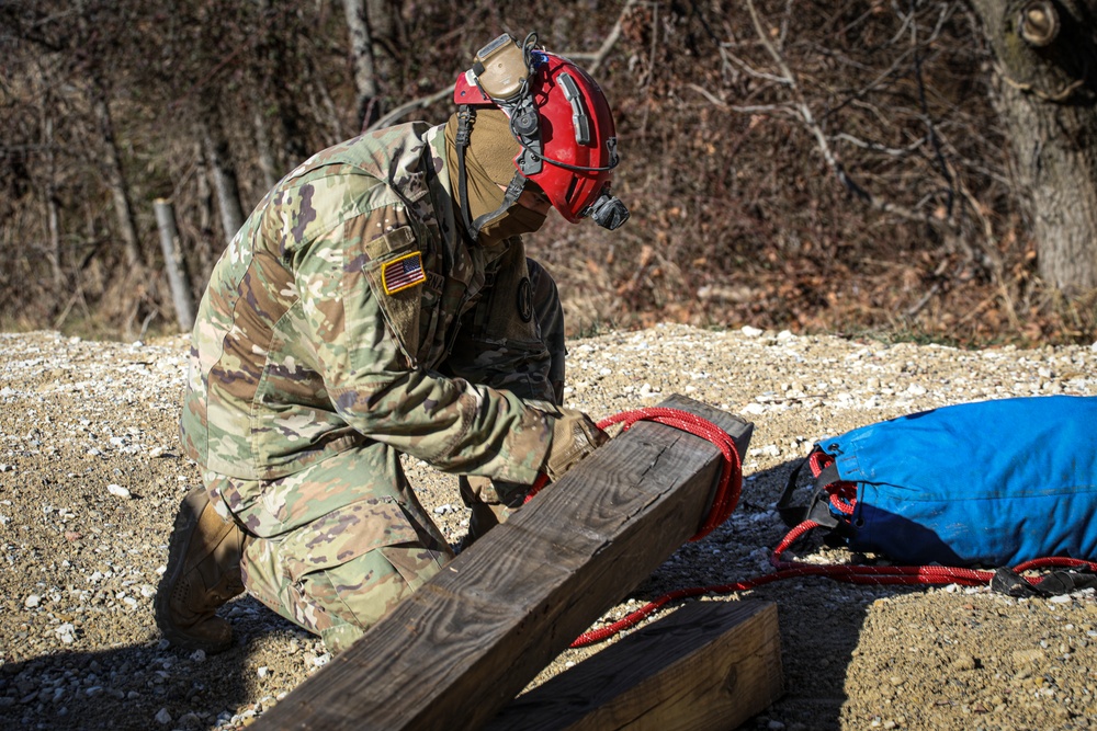 CBIRF Technical Rescue Completes Trench Trainer Training with the 911th Technical Rescue Engineer Company