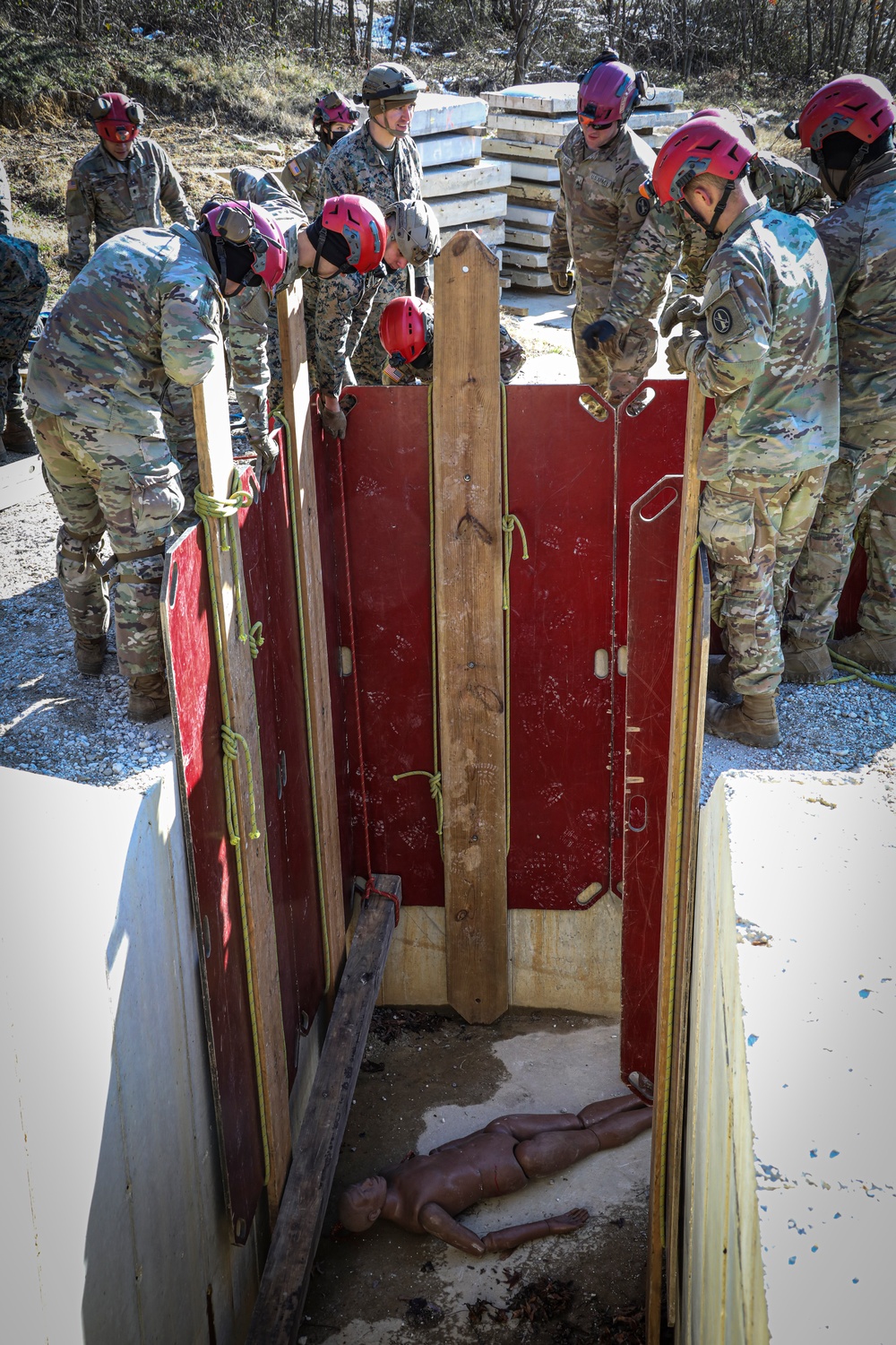 CBIRF Technical Rescue Completes Trench Trainer Training with the 911th Technical Rescue Engineer Company