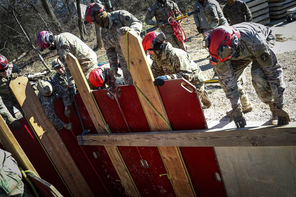 CBIRF Technical Rescue Completes Trench Trainer Training with the 911th Technical Rescue Engineer Company