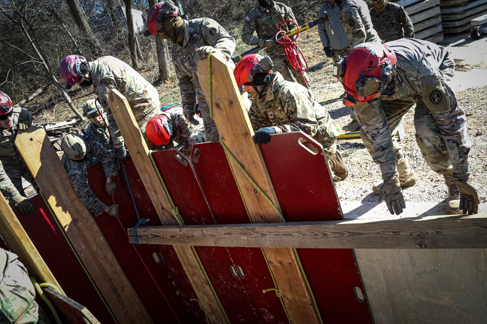 CBIRF Technical Rescue Completes Trench Trainer Training with the 911th Technical Rescue Engineer Company