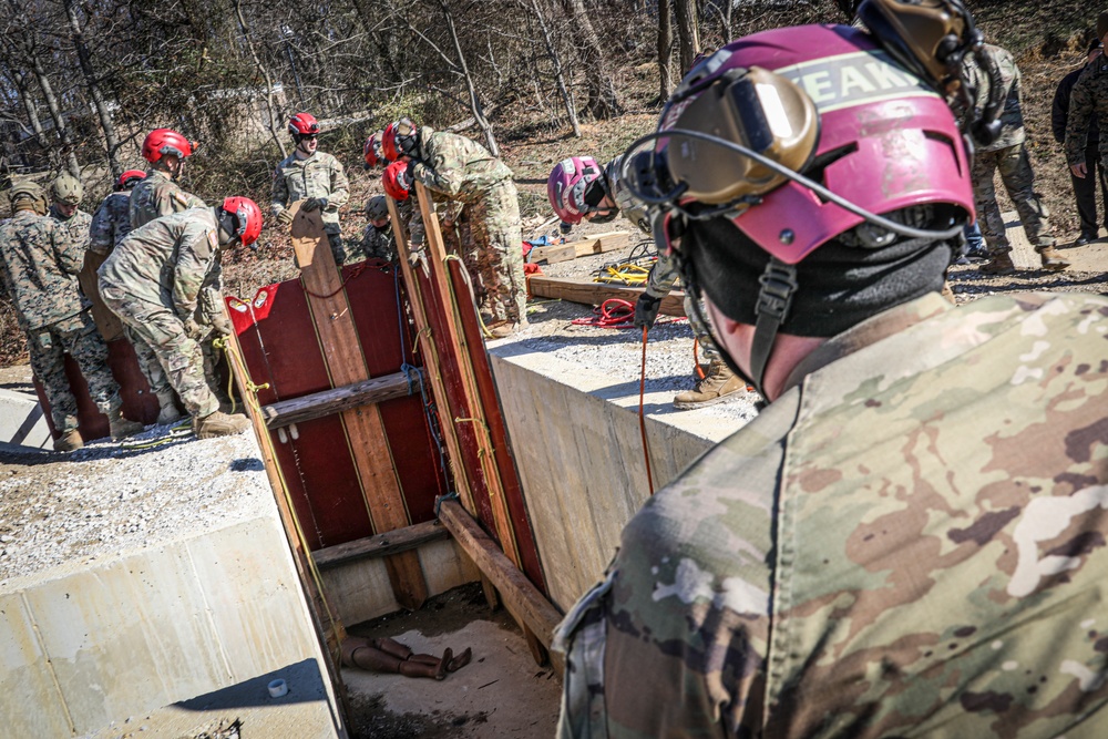 CBIRF Technical Rescue Completes Trench Trainer Training with the 911th Technical Rescue Engineer Company