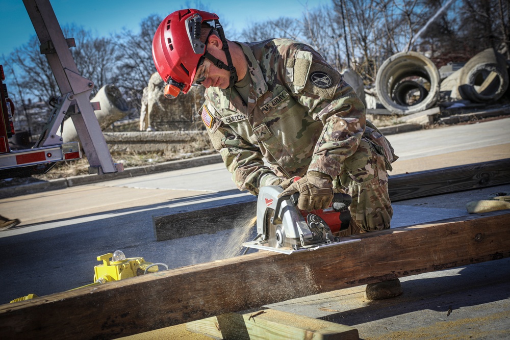 CBIRF Technical Rescue Completes Trench Trainer Training with the 911th Technical Rescue Engineer Company