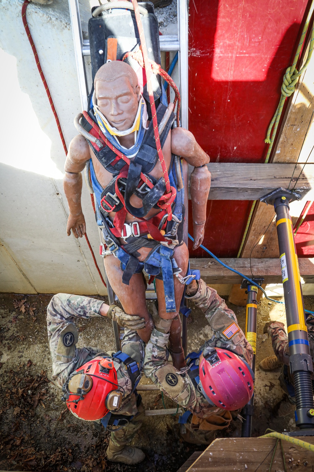 CBIRF Technical Rescue Completes Trench Trainer Training with the 911th Technical Rescue Engineer Company