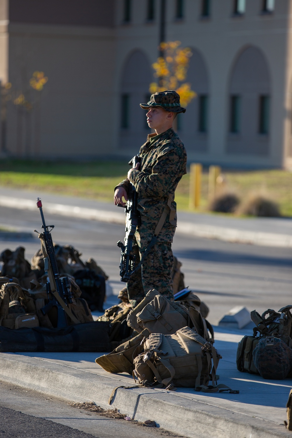 Combat Logistics Battalion 5 Set Up A COC At Fort Hunter Liggett