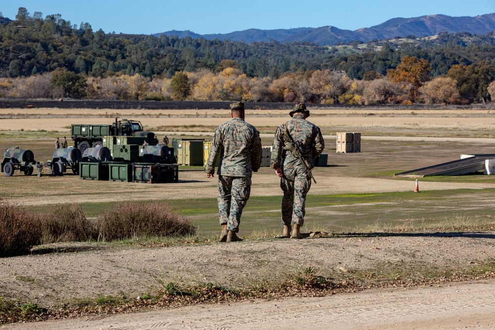 Combat Logistics Battalion 5 Set Up A COC At Fort Hunter Liggett