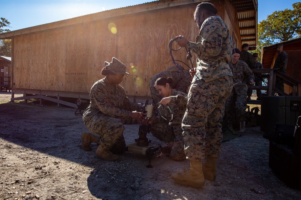 Combat Logistics Battalion 5 Set Up A COC At Fort Hunter Liggett