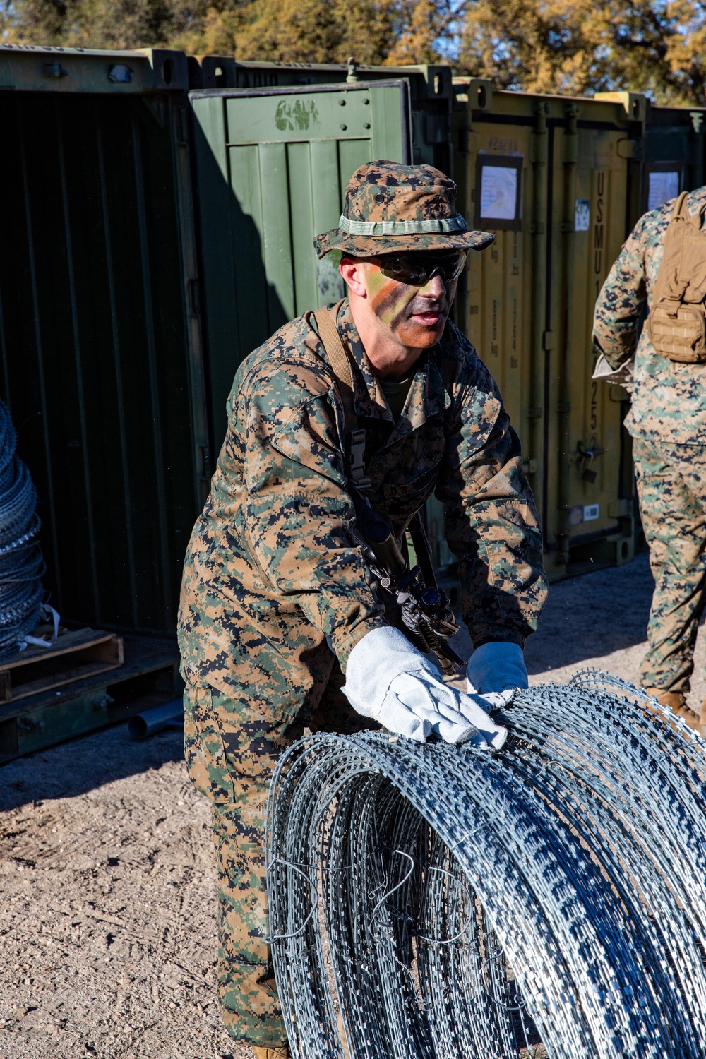 Combat Logistics Battalion 5 Set Up A COC At Fort Hunter Liggett