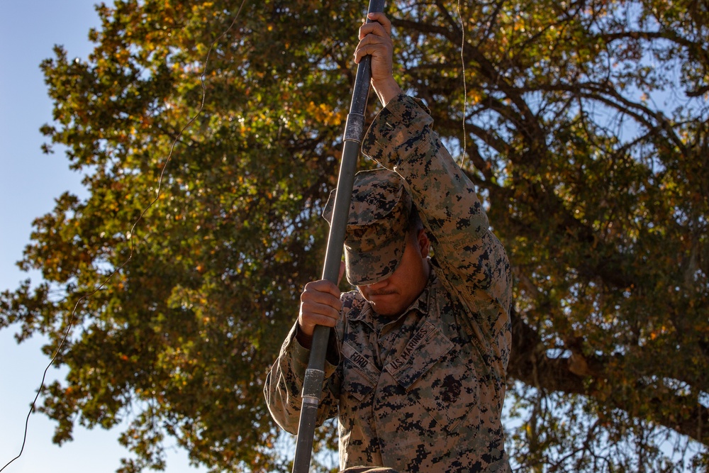 Combat Logistics Battalion 5 Set Up A COC At Fort Hunter Liggett