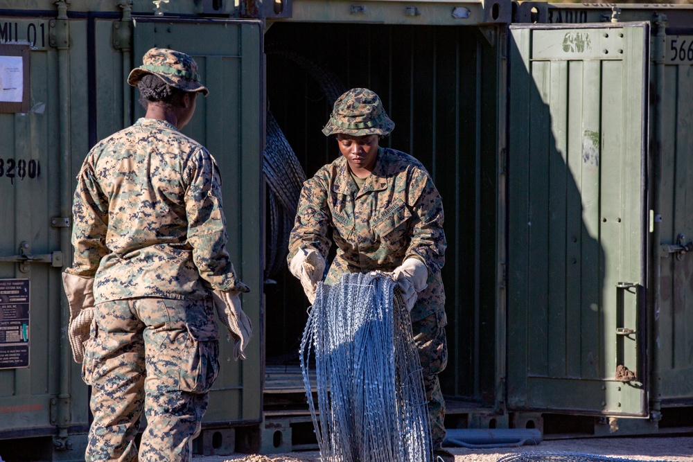 Combat Logistics Battalion 5 Set Up A COC At Fort Hunter Liggett