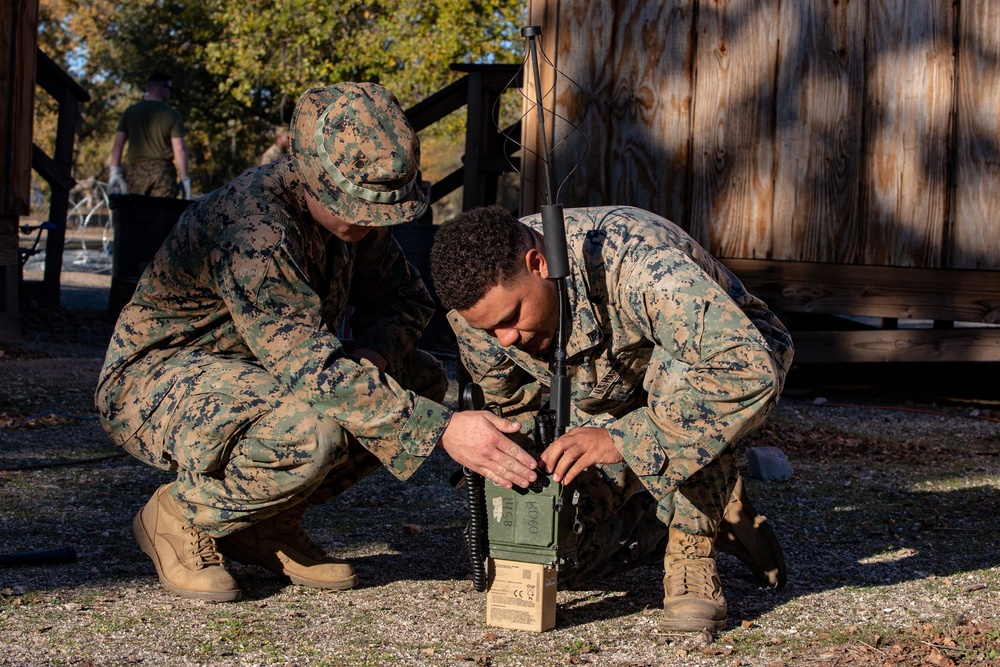 Combat Logistics Battalion 5 Set Up A COC At Fort Hunter Liggett