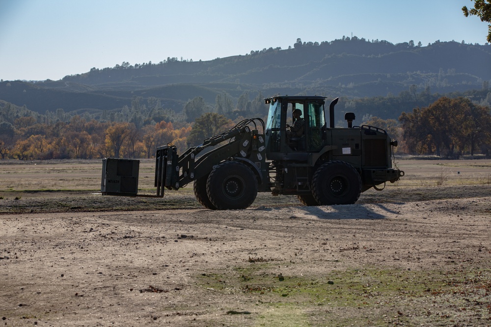 Combat Logistics Battalion 5 Set Up A COC At Fort Hunter Liggett