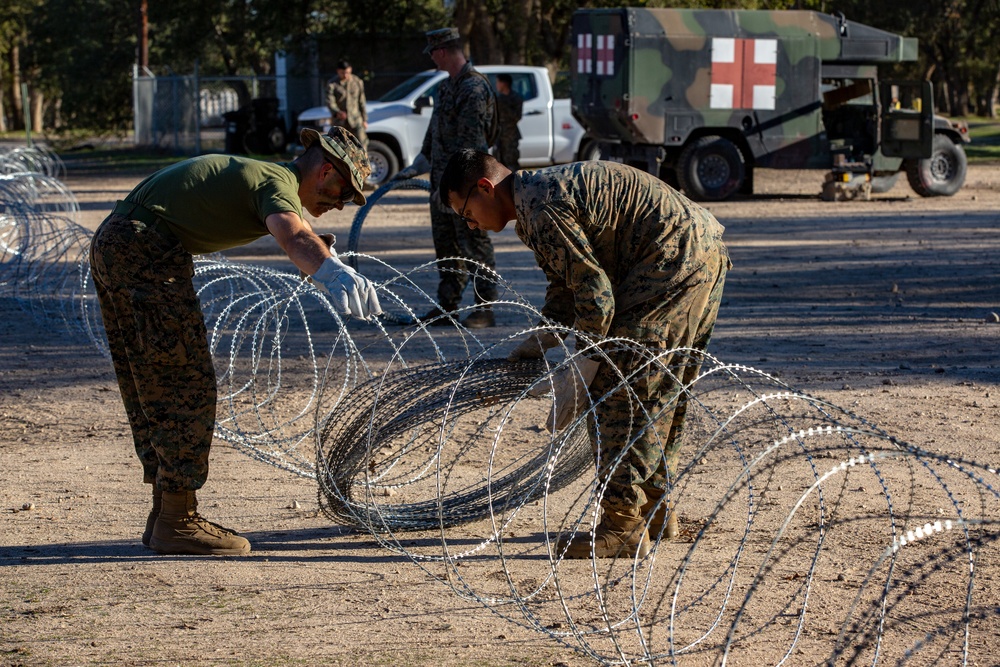 Combat Logistics Battalion 5 Set Up A COC At Fort Hunter Liggett