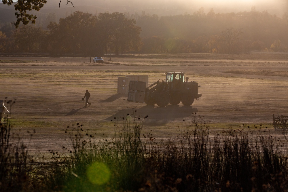 Combat Logistics Battalion 5 Set Up A COC At Fort Hunter Liggett