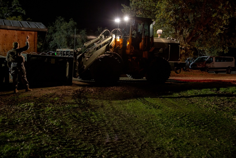 Combat Logistics Battalion 5 Set Up A COC At Fort Hunter Liggett