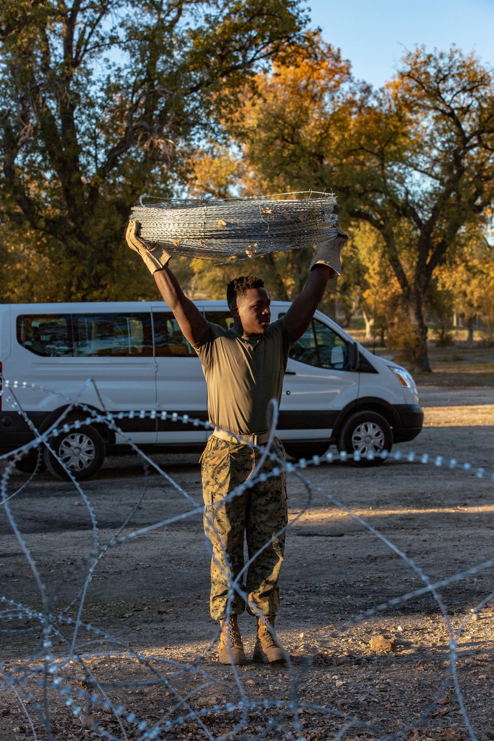 Combat Logistics Battalion 5 Set Up A COC At Fort Hunter Liggett