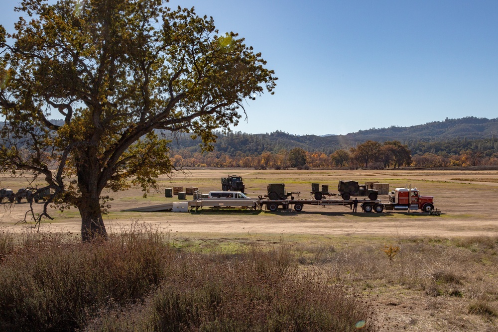 Combat Logistics Battalion 5 Set Up A COC At Fort Hunter Liggett