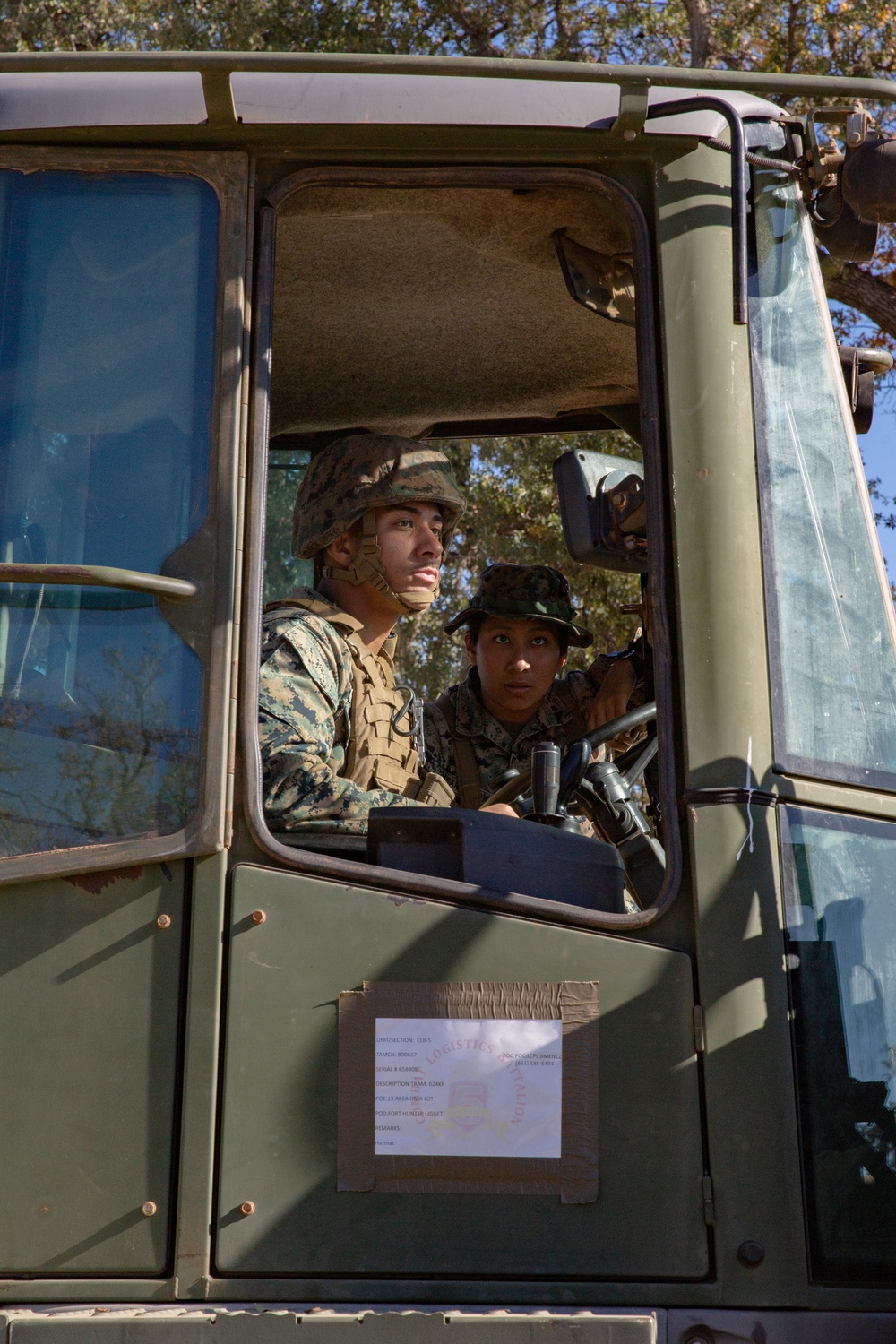 Combat Logistics Battalion 5 Set Up A COC At Fort Hunter Liggett