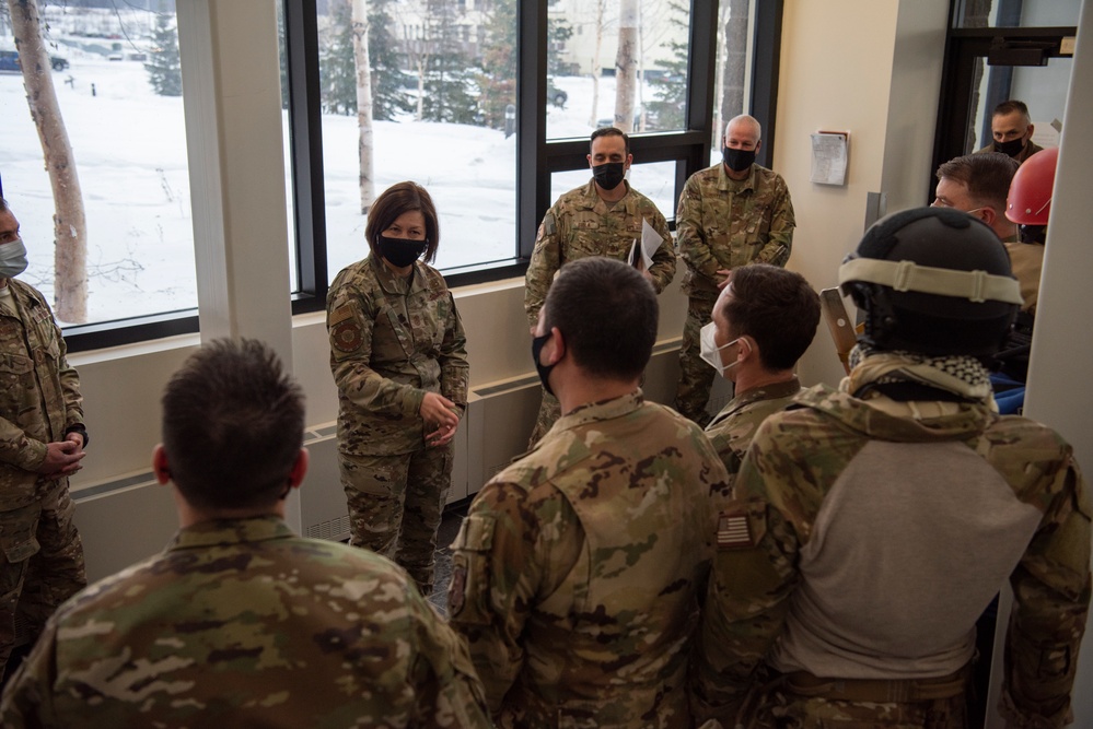 CMSAF JoAnne Bass visits JBER