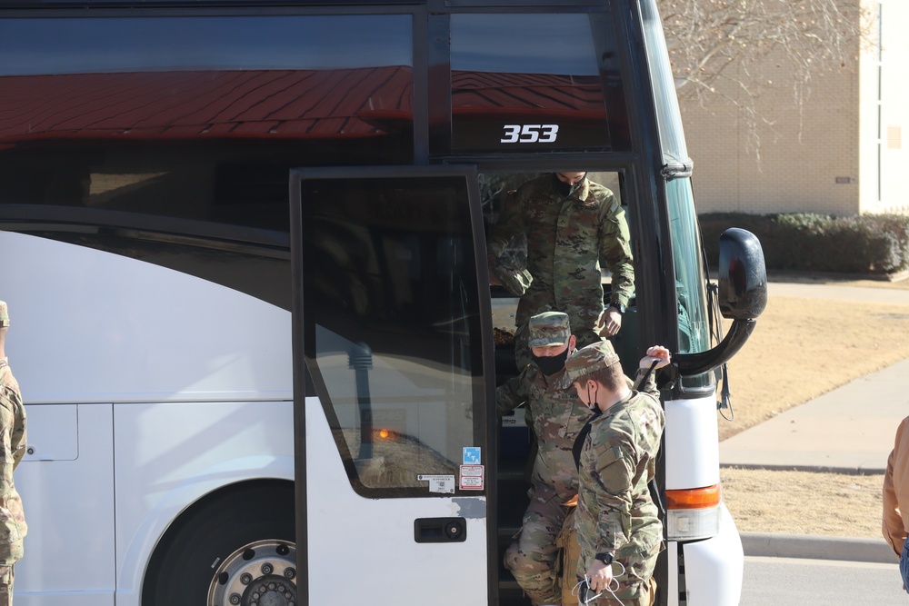 Trainees return to Fort Sill from holiday block leave