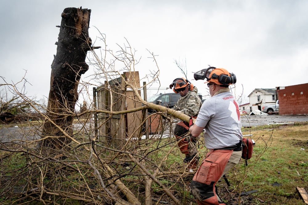Team Work After Mayfield, Kentucky, Tornado