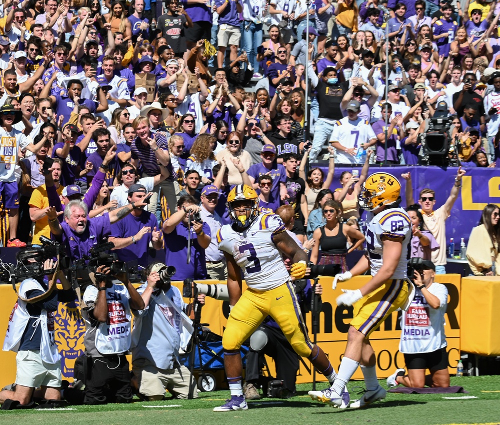 B-52 does flyover at LSU game