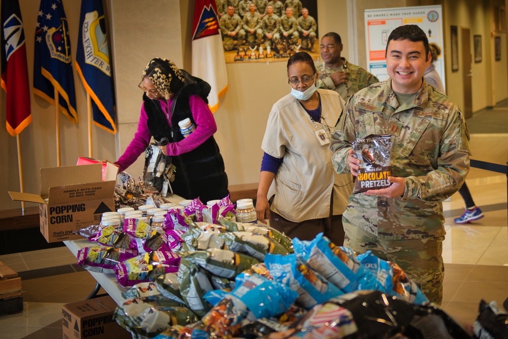 Boy Scouts donate popcorn to Indiana National Guardsmen