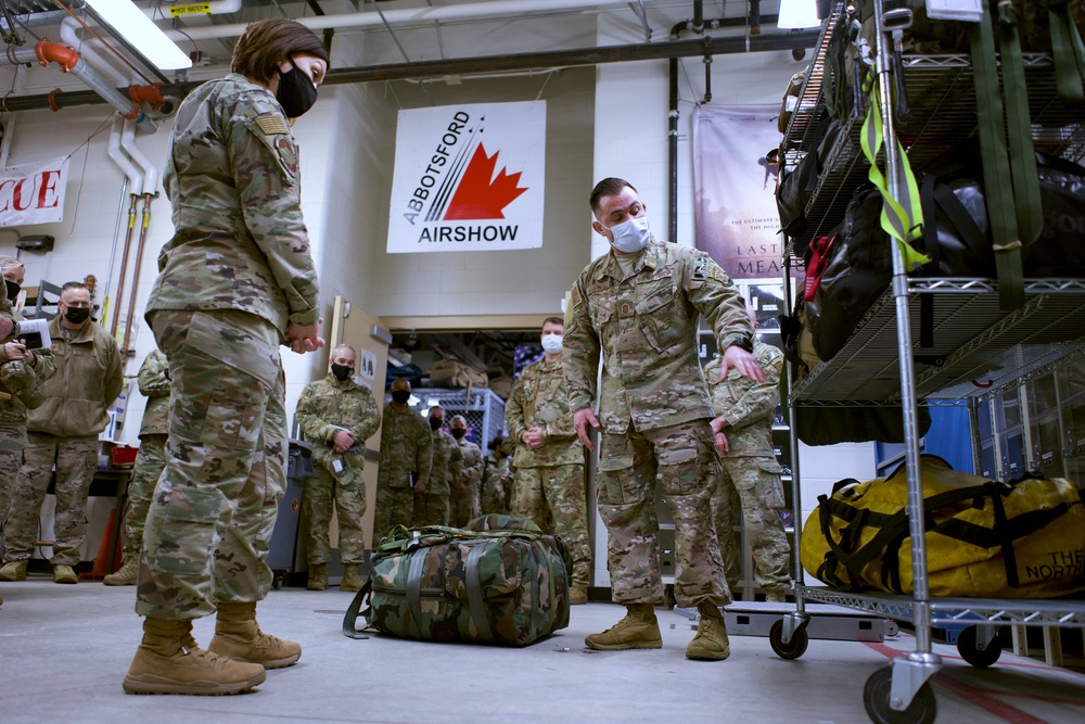 CMSAF Bass visits with Arctic Guardians of 176th Wing