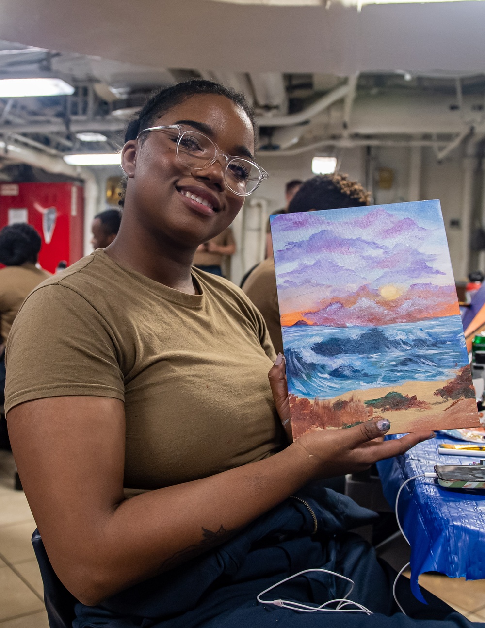 USS Carl Vinson (CVN 70) Conducts a Paint Night