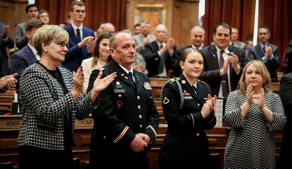 Iowa Adjutant General recognizes longest serving Soldier in Iowa National Guard