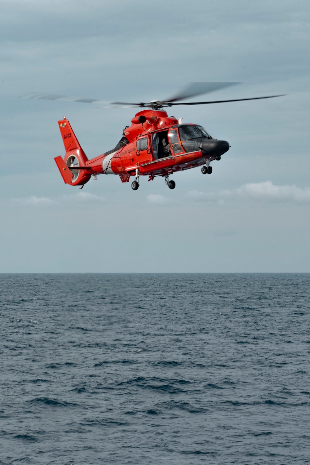 USCGC Stratton conduct flight operations