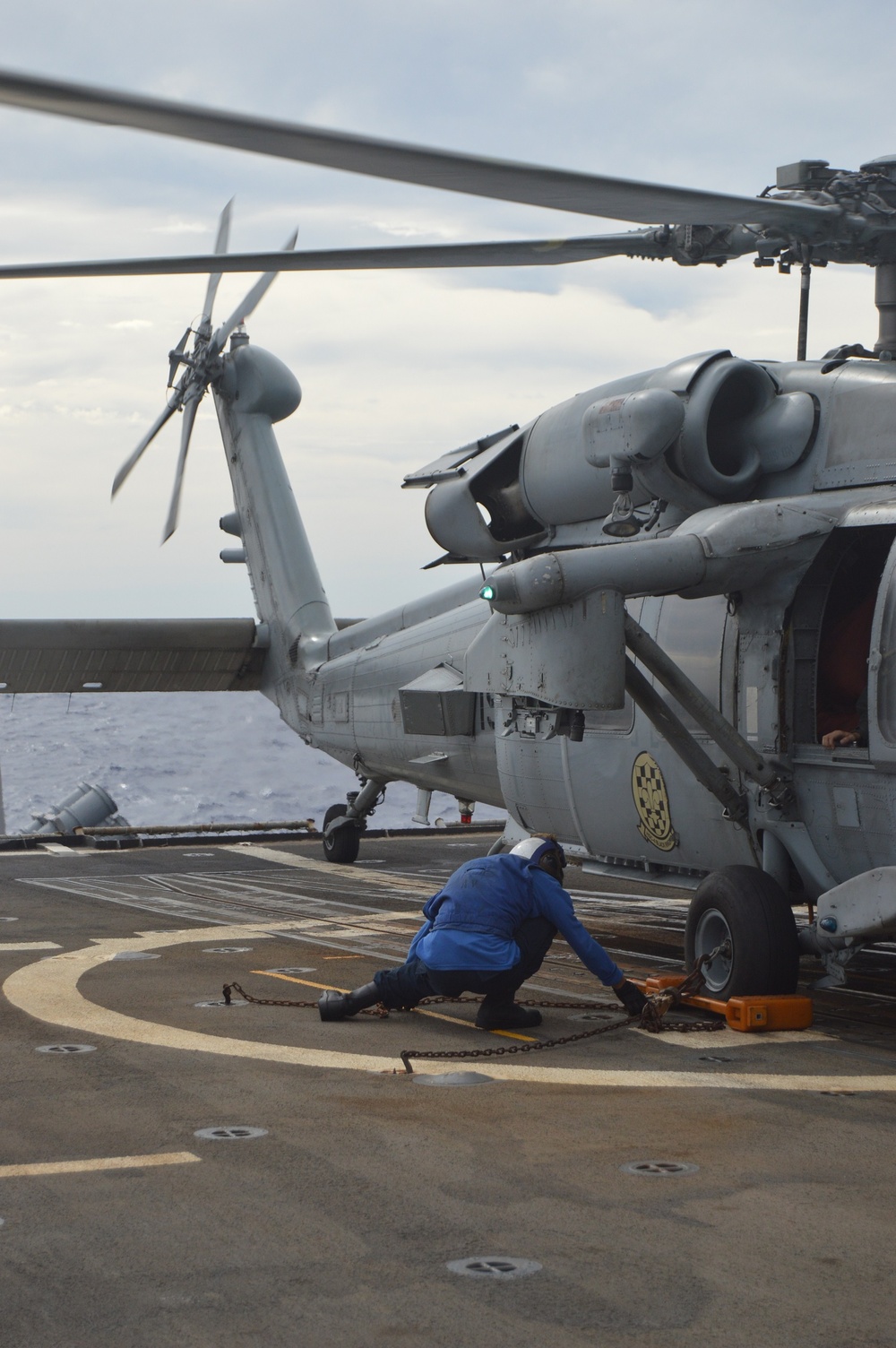 USS Lake Champlain conducts flight operations in the Philippine Sea