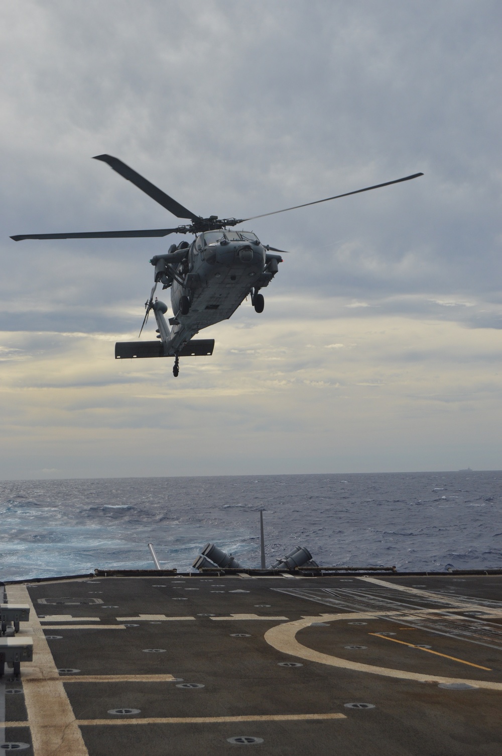 USS Lake Champlain conducts flight operations in Philippine Sea