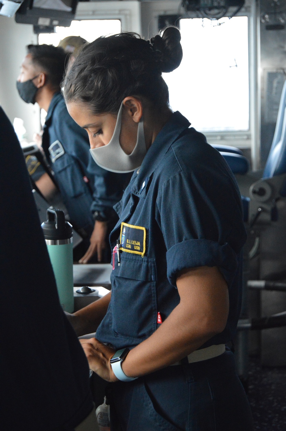 USS Lake Champlain stays ready while underway in the Celebes Sea