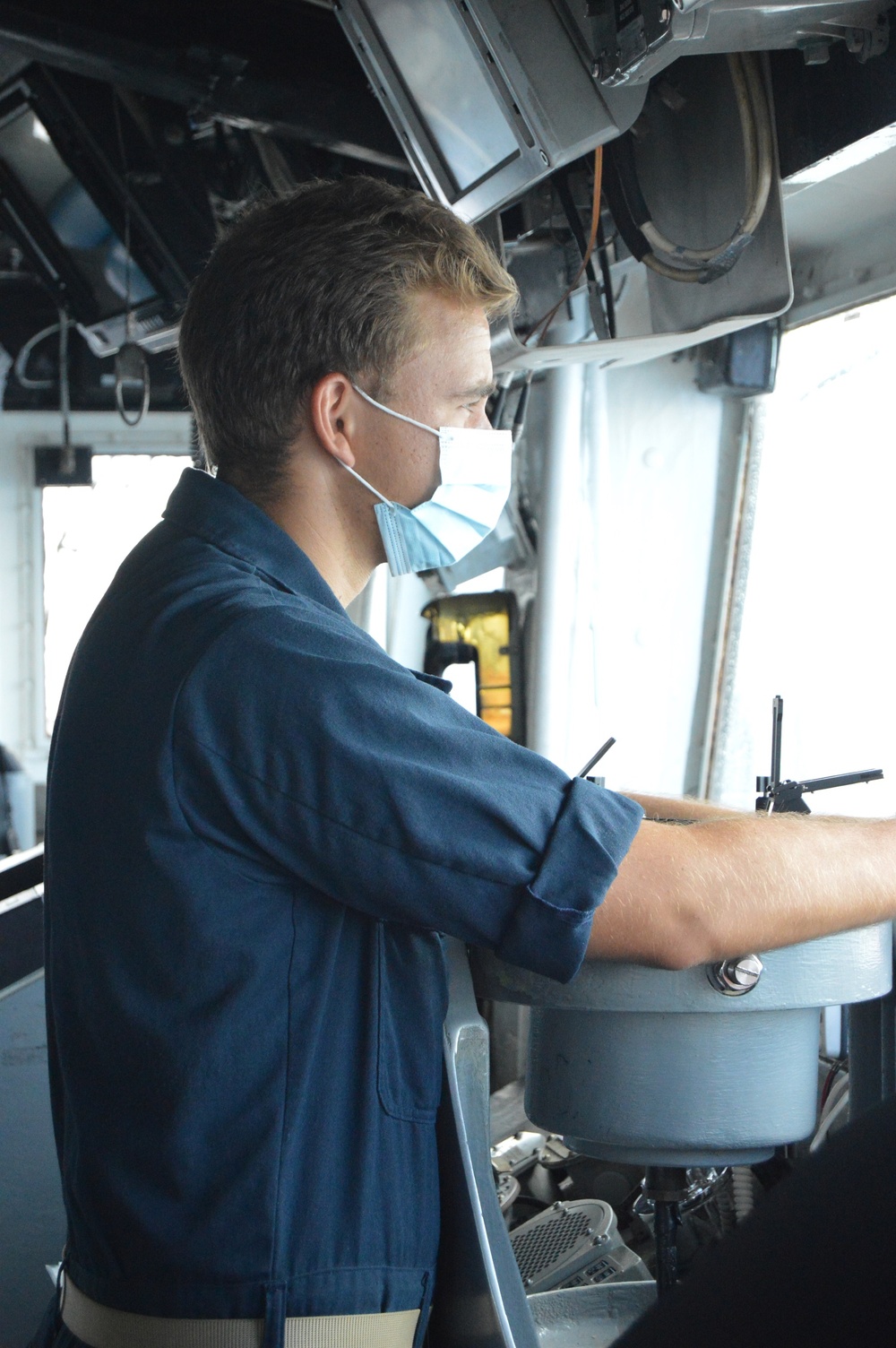 USS Lake Champlain stays ready while underway in the Celebes Sea