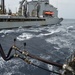 USS Lake Champlain conducts replenishment-at-sea in the South China Sea