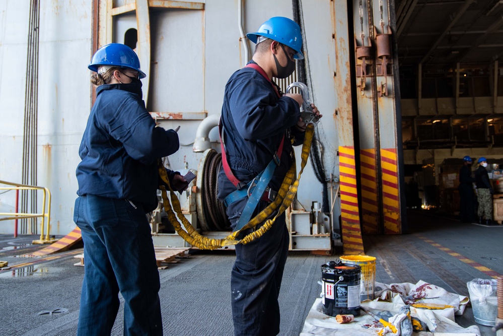 USS Ronald Reagan (CVN 76) Painting Preparation