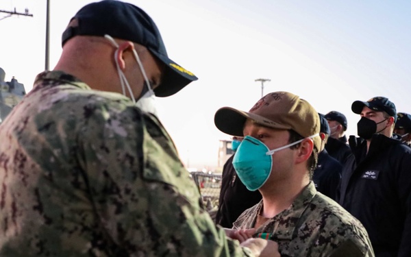 USS Ross combat systems department awards