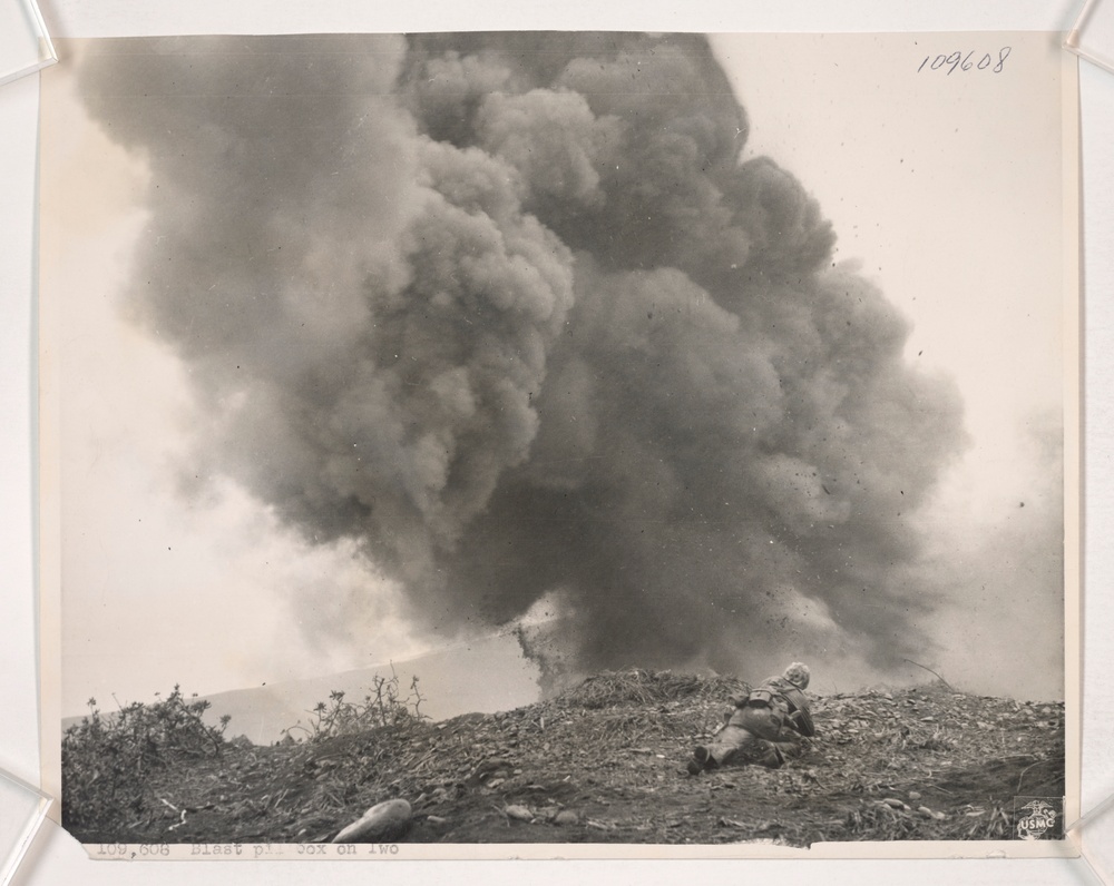 WWII | Marine Blows Up Iwo Jima Defensive Position