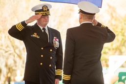 USS Tennessee's Blue Crew Holds Change of Command
