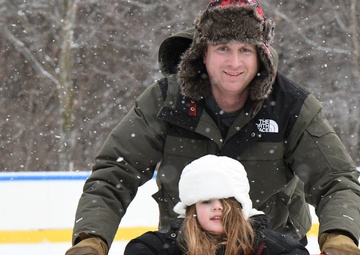 First skate of the season at Fort Drum FWMR ice rink