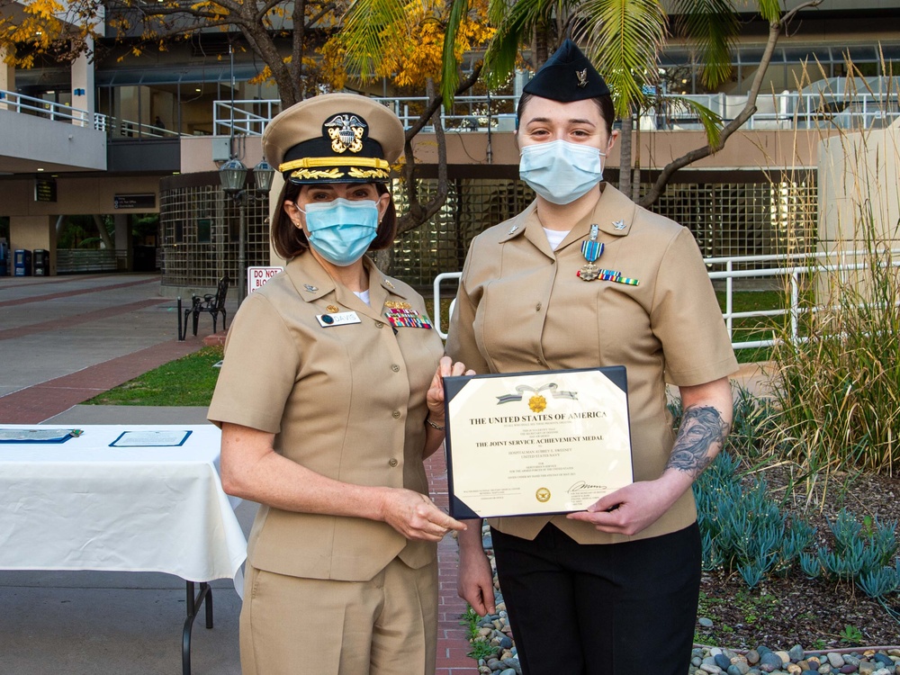 NMRTC San Diego Awards Sailors Jan. 14