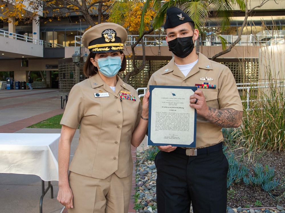 NMRTC San Diego Awards Sailors Jan. 14