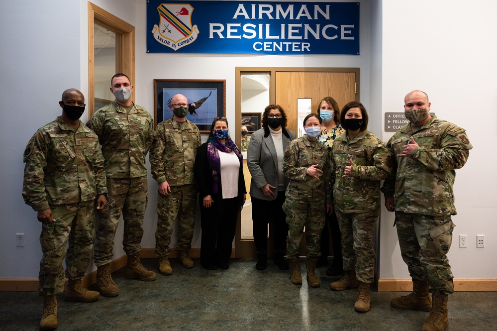 Chief Bass Visits Eielson AFB