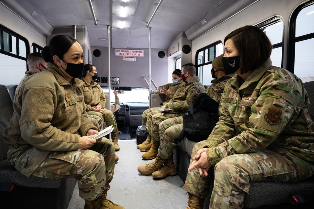 Chief Bass Visits Eielson AFB