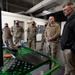 U.S. Air Force Lt. Col Mark Szatkowski tests an autonomous vehicle for flight line use